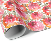 Shabby rode rozen, naadloos patroon. cadeaupapier (Rol Hoek)