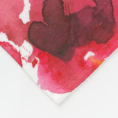 Shabby rode rozen, naadloos patroon. fleece deken (Hoek)