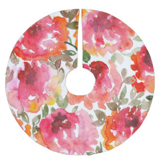 Shabby rode rozen, naadloos patroon. kerstboom rok