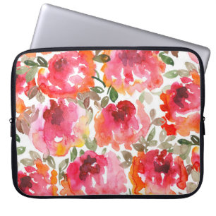 Shabby rode rozen, naadloos patroon. laptop sleeve