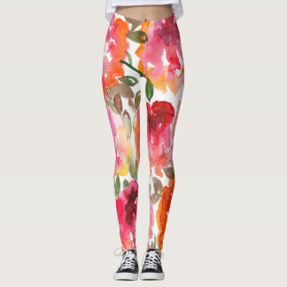 Shabby rode rozen, naadloos patroon. leggings