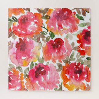 Shabby rode rozen, naadloos patroon. legpuzzel