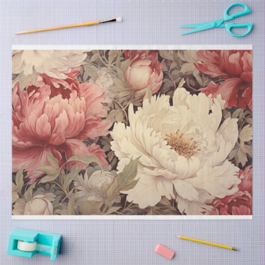 SHABBY ROMANTISCHE ROZEN DECOUPAGE TISSUEPAPIER (Craft)