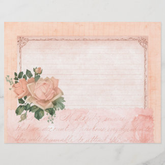 Shabby Roos Collage Scrapbook Paper