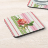 Shabby Roos Cork Onderzetter (Linkerzijde)