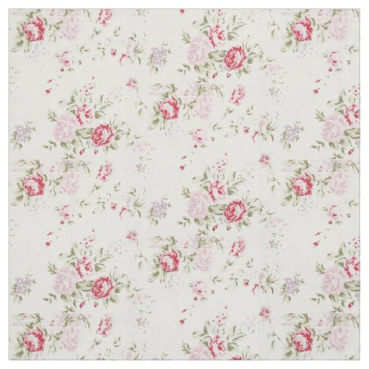 Shabby Roos Floral Stof (Swatch)