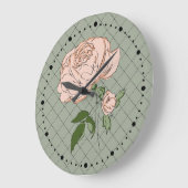 Shabby Roos Grote Klok (Hoek)