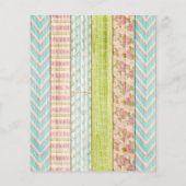 Shabby Roos Pastel Rustic Wood Scrapbook Paper Flyer (Achterkant)