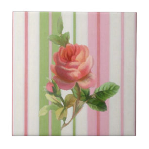 Shabby Roos Tile Tegeltje