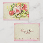 Shabby Roos Versailles Collectie Visitekaartjes (Voorkant / Achterkant)