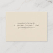 Shabby-Roos Visitekaartje (Achterkant)