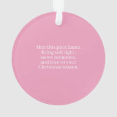 Shabby Rose Chic Pink Santa Romantic Santa Ornament (achterkant)