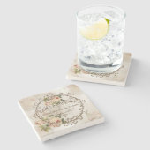 Shabby Rozen4 - Onderzetter (Zijkant)