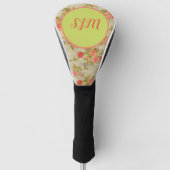 Shabby Rozen Monogram Golfheadcover (Voorkant)