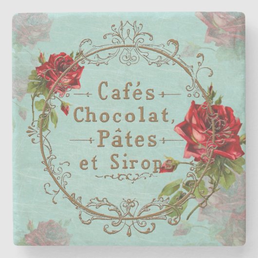 Shabby  Rozen - Onderzetter (Voorkant)