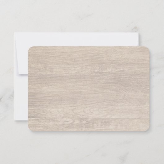 Shabby  Rozen Rustieke Bruiloft RSVP (Achterkant)