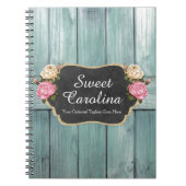 Shabby  Rozen Rustisch landkarton Notitieboek (Voorkant)