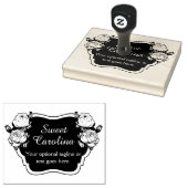 Shabby Rozen Rustisch landkarton Rubberstempel (Gestempeld)