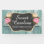 Shabby  Rozen Rustisch landkarton Spandoek (Horizontaal)