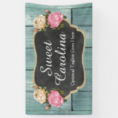 Shabby  Rozen Rustisch landkarton Spandoek (Verticaal)