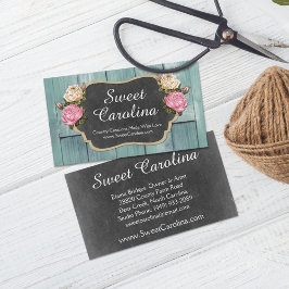 Shabby Rozen Rustisch landkarton Visitekaartje