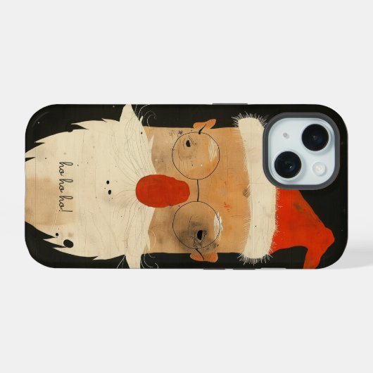 Shabby Santa iPhone 15 Case (Achterkant horizontaal)