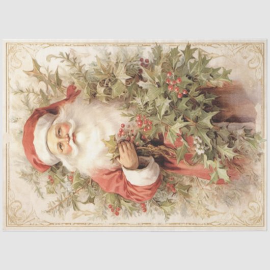 Shabby Santa Tissuepapier (Voorkant)