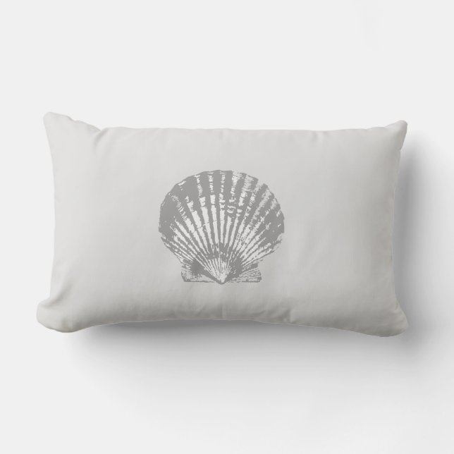 Shabby seashell kussen (Voorkant)