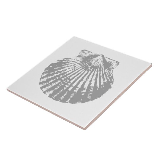 Shabby seashell tegeltje (Zijkant)