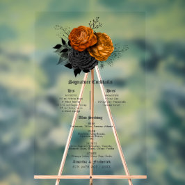 Shabby Sinaasappel en Black Gothic Signature Cockt Acryl Bord