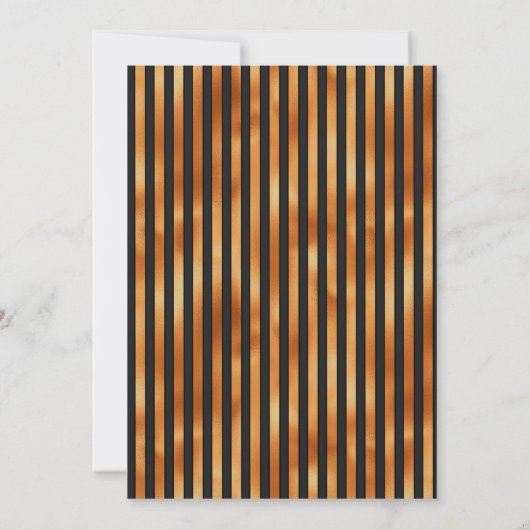 Shabby Sinaasappel en Black Gothic Wedding Chic Kaart (Achterkant)