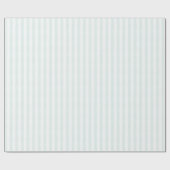 Shabby Soft Light Powder Blue Stripe Gift Cadeaupapier (Vlak)