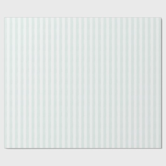 Shabby Soft Light Powder Blue Stripe Gift Cadeaupapier (Vlak)