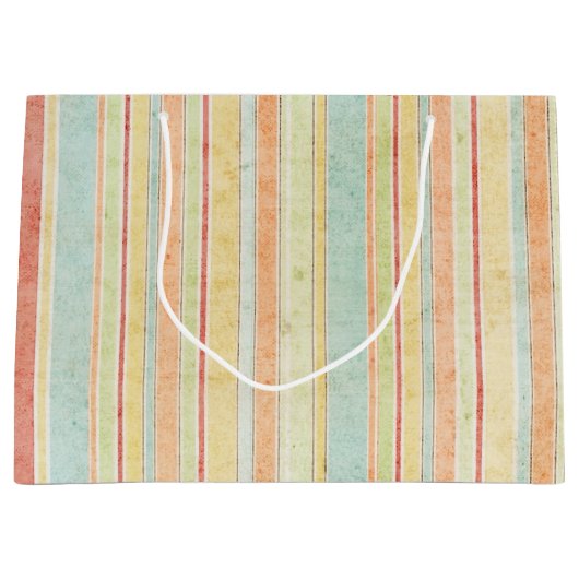 Shabby Stripes Pattern Groot Cadeauzakje (Voorkant)