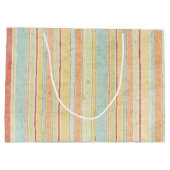 Shabby Stripes Pattern Groot Cadeauzakje (Achterkant)
