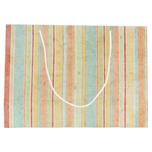 Shabby Stripes Pattern Groot Cadeauzakje (Achterkant)