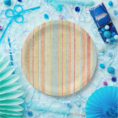 Shabby Stripes Pattern Papieren Bordje (Feest)