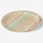 Shabby Stripes Pattern Papieren Bordje (Gekanteld)