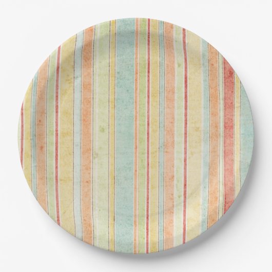 Shabby Stripes Pattern Papieren Bordje (Voorkant)