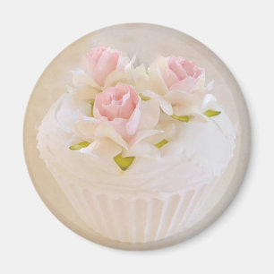 Shabby  Style Cupcake Magnet