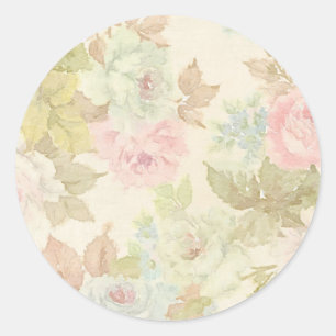 Shabby Tea Party Ronde Sticker