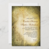 Shabby versleten  ontwerp huwelijksuitnodigingen kaart (Voorkant)