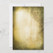 Shabby versleten  ontwerp huwelijksuitnodigingen kaart (Achterkant)