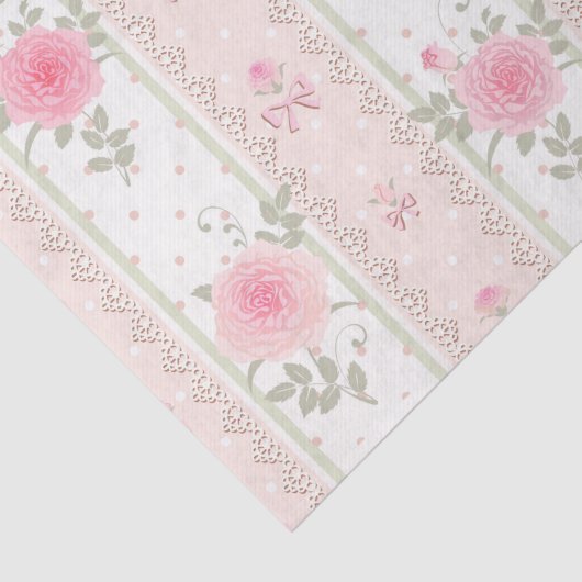 Shabby, Victoriaans, floreel, behangselpapier, , Tissuepapier (Detail)