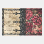 Shabby Victoriaans kant Zwaar Gewicht Decoupage Pr Inpakpapier Vel (Voorkant 3)