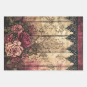 Shabby Victoriaans kant Zwaar Gewicht Decoupage Pr Inpakpapier Vel (Voorkant 2)