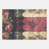 Shabby Victoriaans kant Zwaar Gewicht Decoupage Pr Inpakpapier Vel (Voorkant)