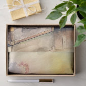 Shabby Waterverf koffers wereldbol kaart Tissuepapier (Geschenk)