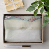 Shabby Waterverf  zomer petten koffers Tissuepapier (Geschenk)