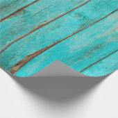 Shabby Wood Backgroundwood, beach, background, blu Cadeaupapier (Hoek)